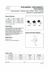 DataSheet STP140NF55 pdf